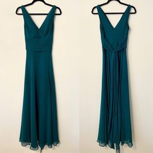 Long Chiffon Bridesmaid Dress